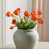Luksus Stor Tulipan Buket - Orange