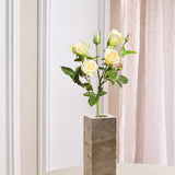 Femhovedet Rose "Real Touch" – Creme Hvid
