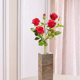 Femhovedet Rose "Real Touch" – Rød
