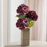 Fyldigt Vintage Hortensia Bundt - Dyb Bordeaux